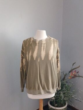 wild fable Olive Green Tie-Dye Sweatshirt